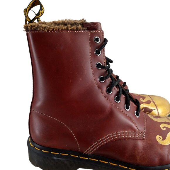Dr Martens 1460 Serena Smooth Leather Combat Boots Size 39 US 8 Custom OOAK Sun - Picture 12 of 13